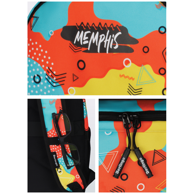 Рюкзак Berlingo Casual "Memphis" 39,5*27*13см, 1 отделение, 3 кармана, уплотненная спинка - фото 10