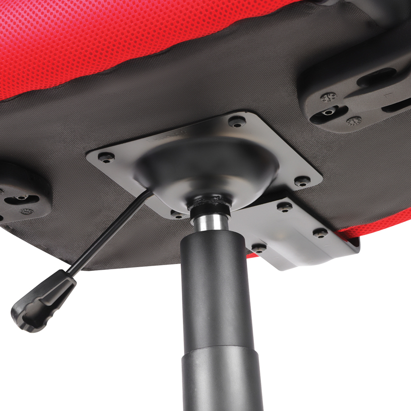 Кресло игровое Helmi HL-S12 "Mini", экокожа/ткань, черная/красная - фото 7