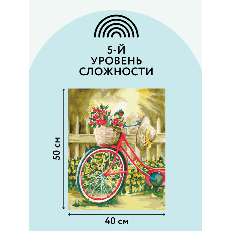 Картина по номерам на холсте ТРИ СОВЫ "Солнечный день", 40*50, с акриловыми красками и кистями - фото 3
