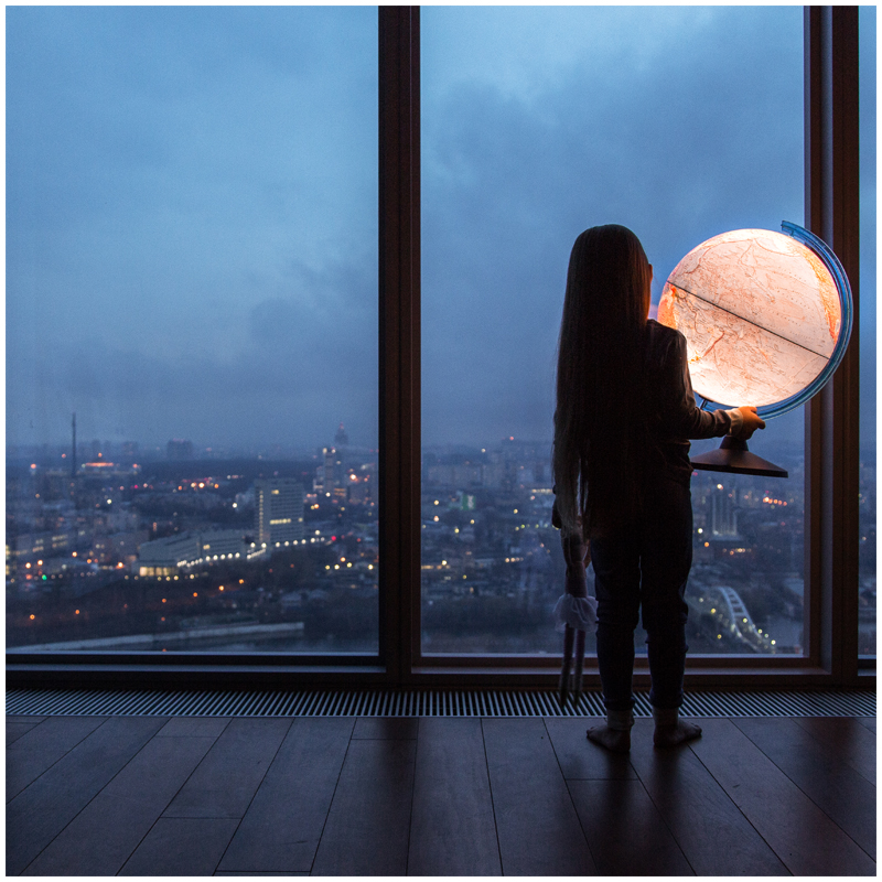 Глобус физико-политический Globen, 21см, с подсветкой от батареек на круглой подставке - фото 8