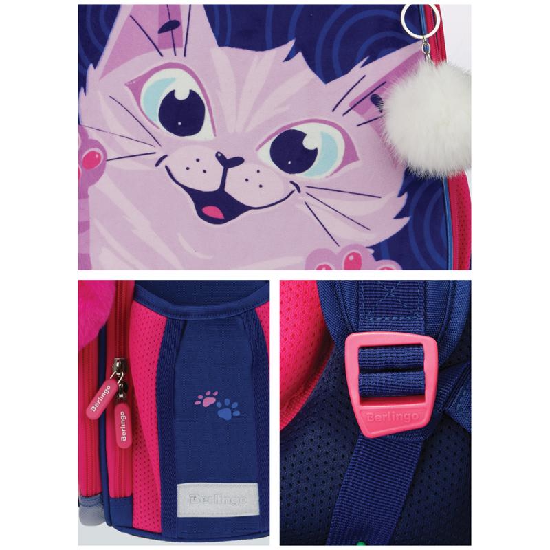 Ранец Berlingo Expert "Scary cat" 37*28*16см, 2 отделения, 2 кармана, анатомическая спинка - фото 9
