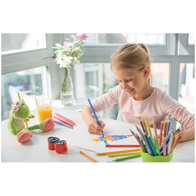 Карандаши цветные Faber-Castell "Grip", 24цв., трехгран., заточен., картон, европодвес - фото 6