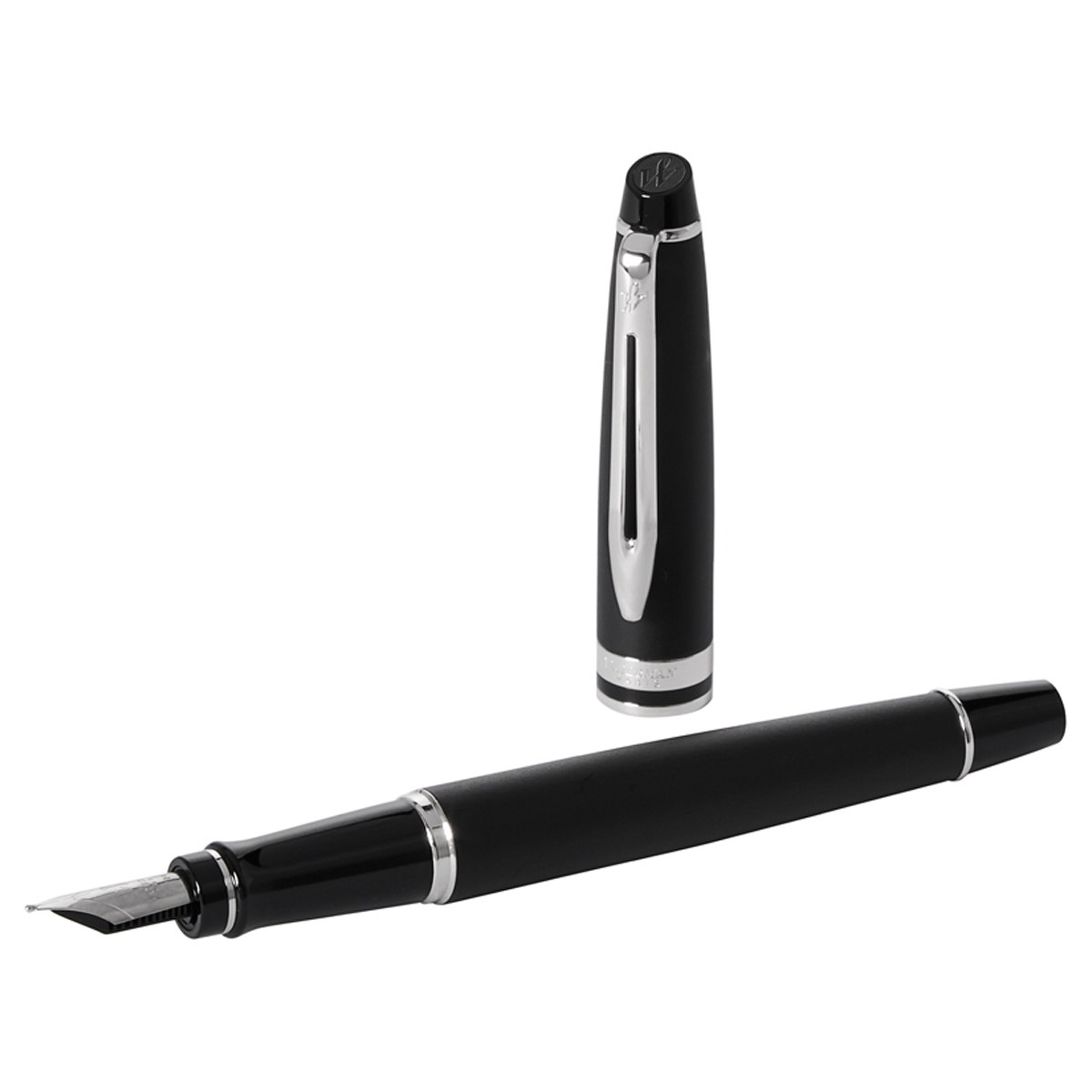 Ручка перьевая Waterman "Expert Matt Black CT" синяя, 1,0мм, подарочная упаковка - фото 1