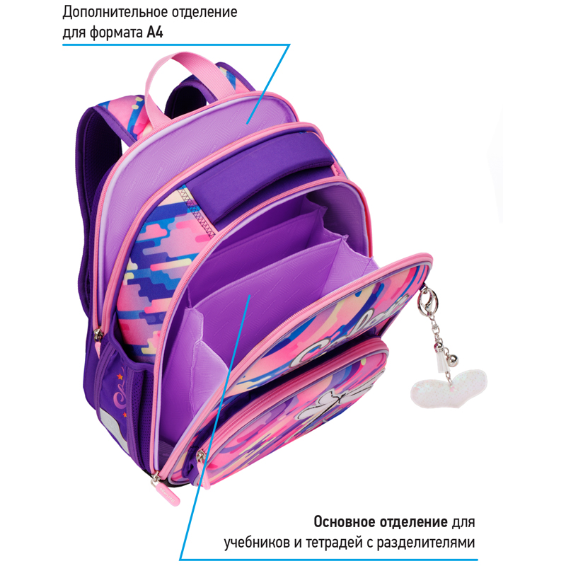 Ранец Berlingo Profi "Color the world" 36*28*14см, 2 отделения, 4 кармана, анатомическая спинка - фото 8