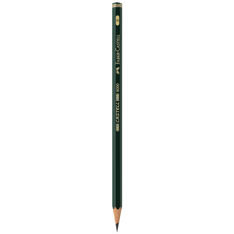Набор карандашей ч/г Faber-Castell "Castell 9000 Design Set", 12шт., 5H-5B, заточен., метал. кор. - фото 3