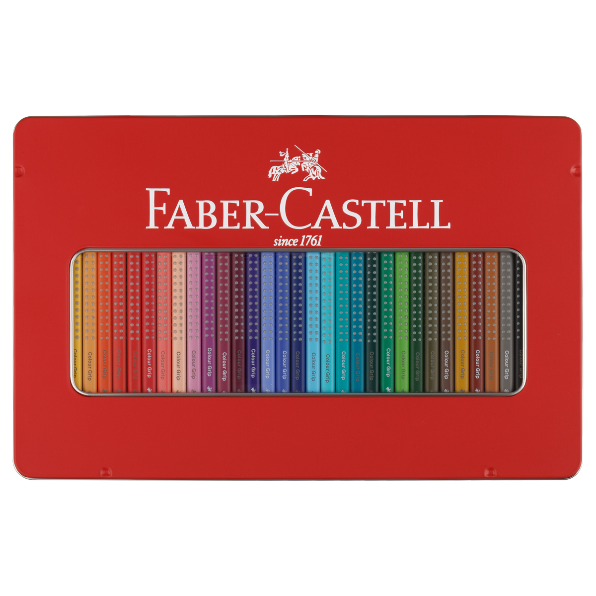 Карандаши цветные Faber-Castell "Grip", 36цв., трехгран., заточен., метал. упак. - фото 3