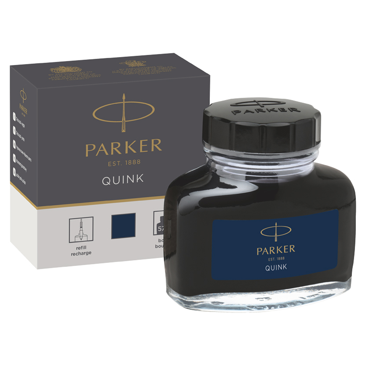Чернила Parker "Bottle Quink" сине-черные, 57мл - фото 2