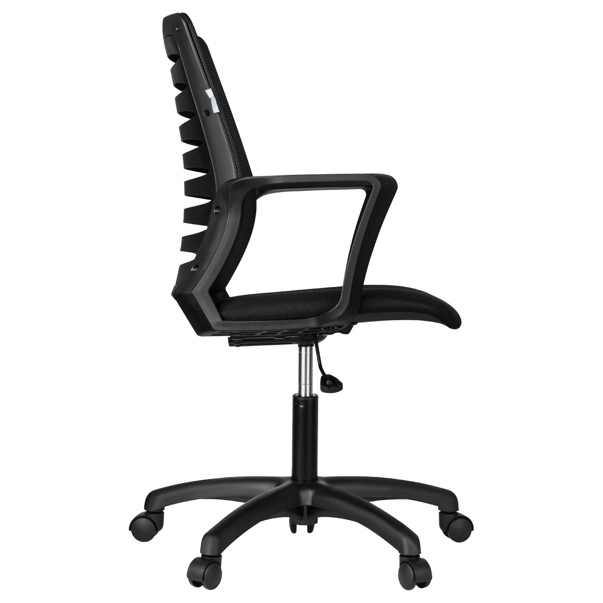 Кресло оператора Helmi HL-M16 "Webstar", спинка ткань-сетка черная/сиденье ткань черная - фото 3