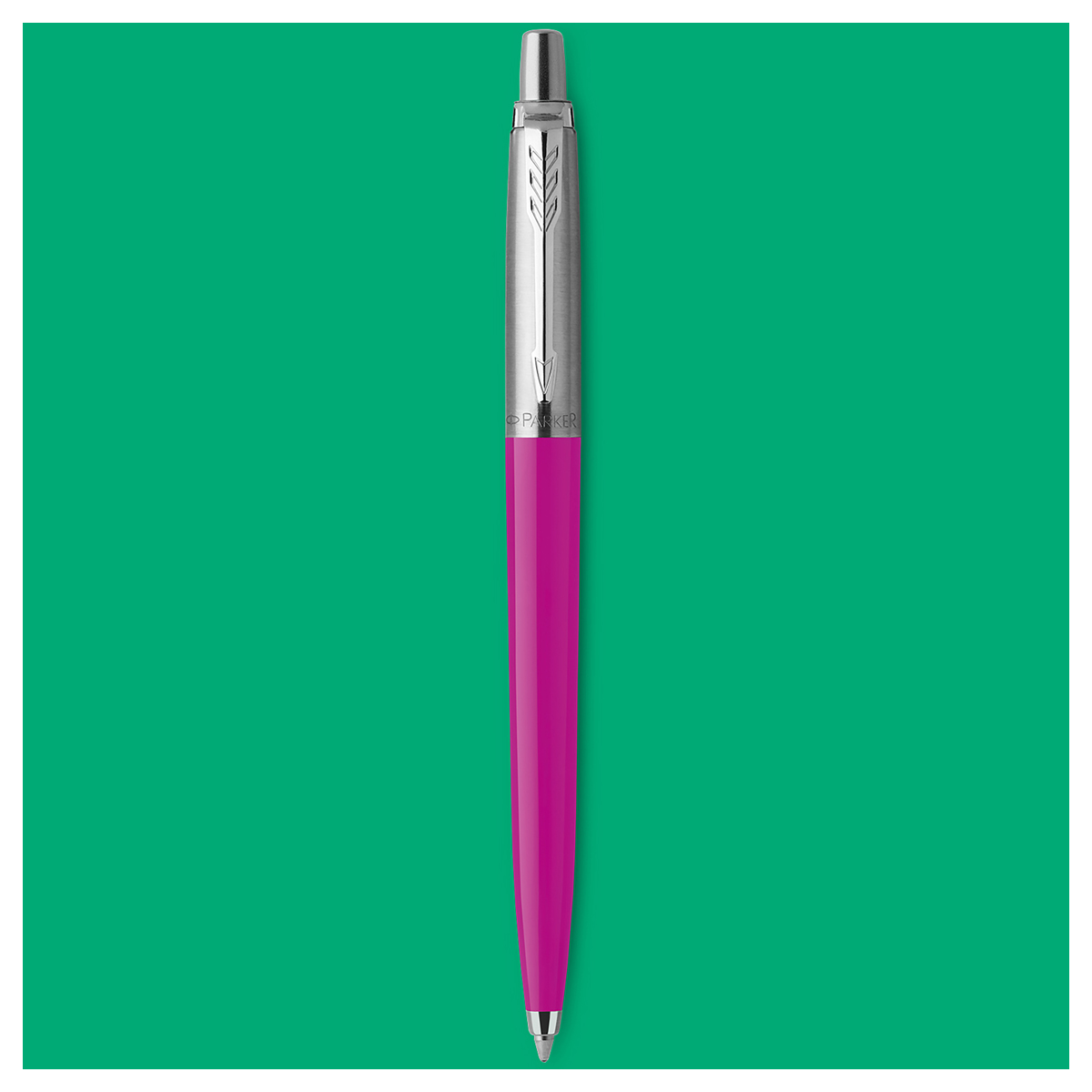 Ручка шариковая Parker "Jotter Magenta CT" синяя, 1,0мм, кнопочн., пластик. корпус, блистер - фото 2