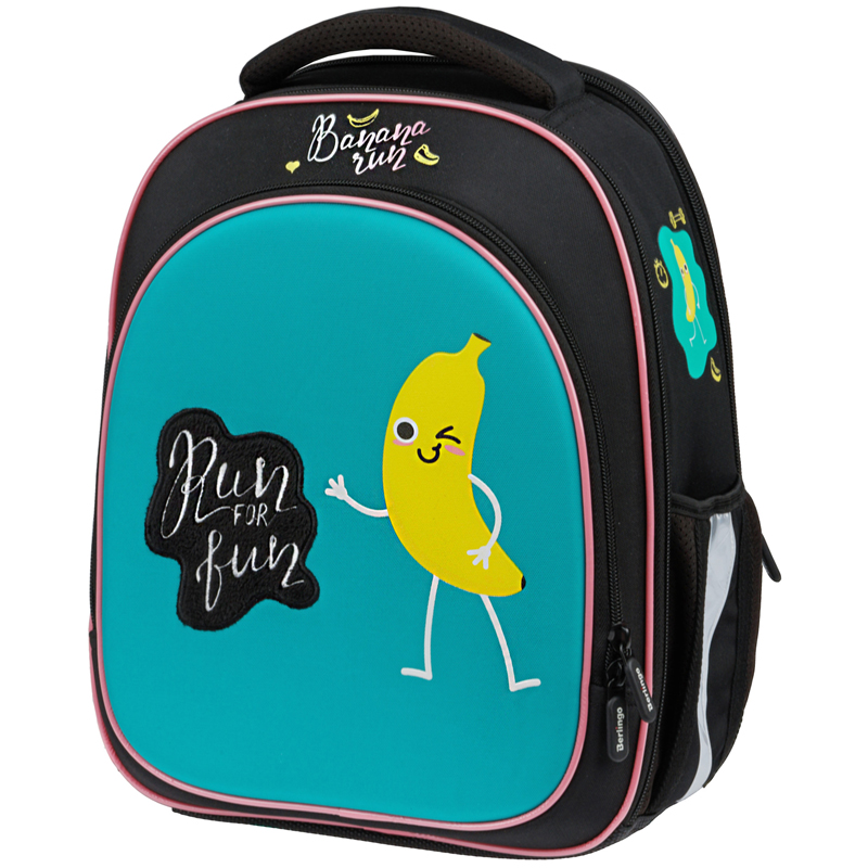 Ранец Berlingo Expert Light облегченный "Run for fun" 38*28*15см, 3 отделения, 2 кармана, анатомическая спинка - фото 1