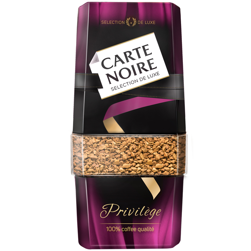 Кофе растворимый Carte Noire "Privil?ge", сублимированный с добавлением молотого, стеклянная банка, 95г - фото 1