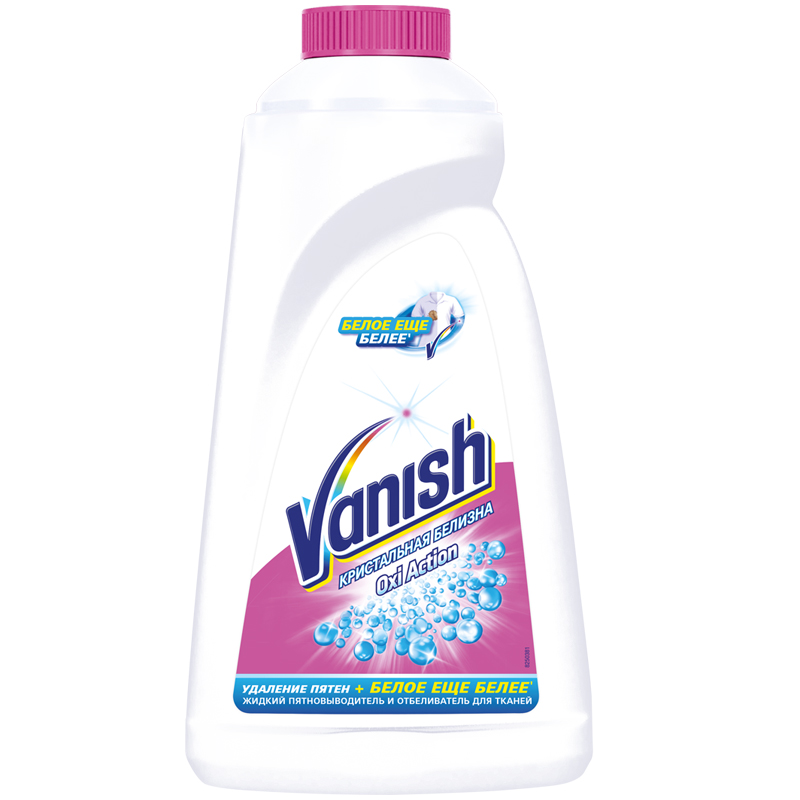 Средство для удаления пятен 1 л, VANISH (Ваниш) "Oxi Action", для белой ткани - фото 1