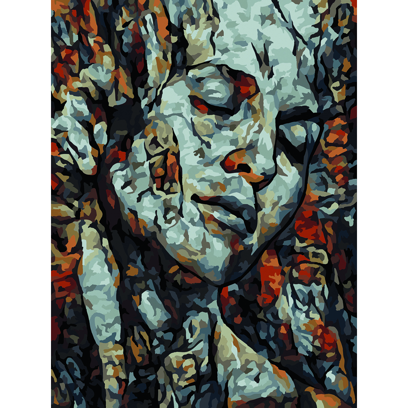 Картина по номерам на холсте ТРИ СОВЫ "Абстракция", 30*40см, с акриловыми красками и кистями - фото 1