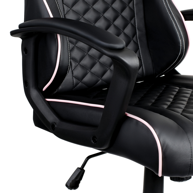 Кресло игровое Helmi HL-S10 "Level up", экокожа черная - фото 6