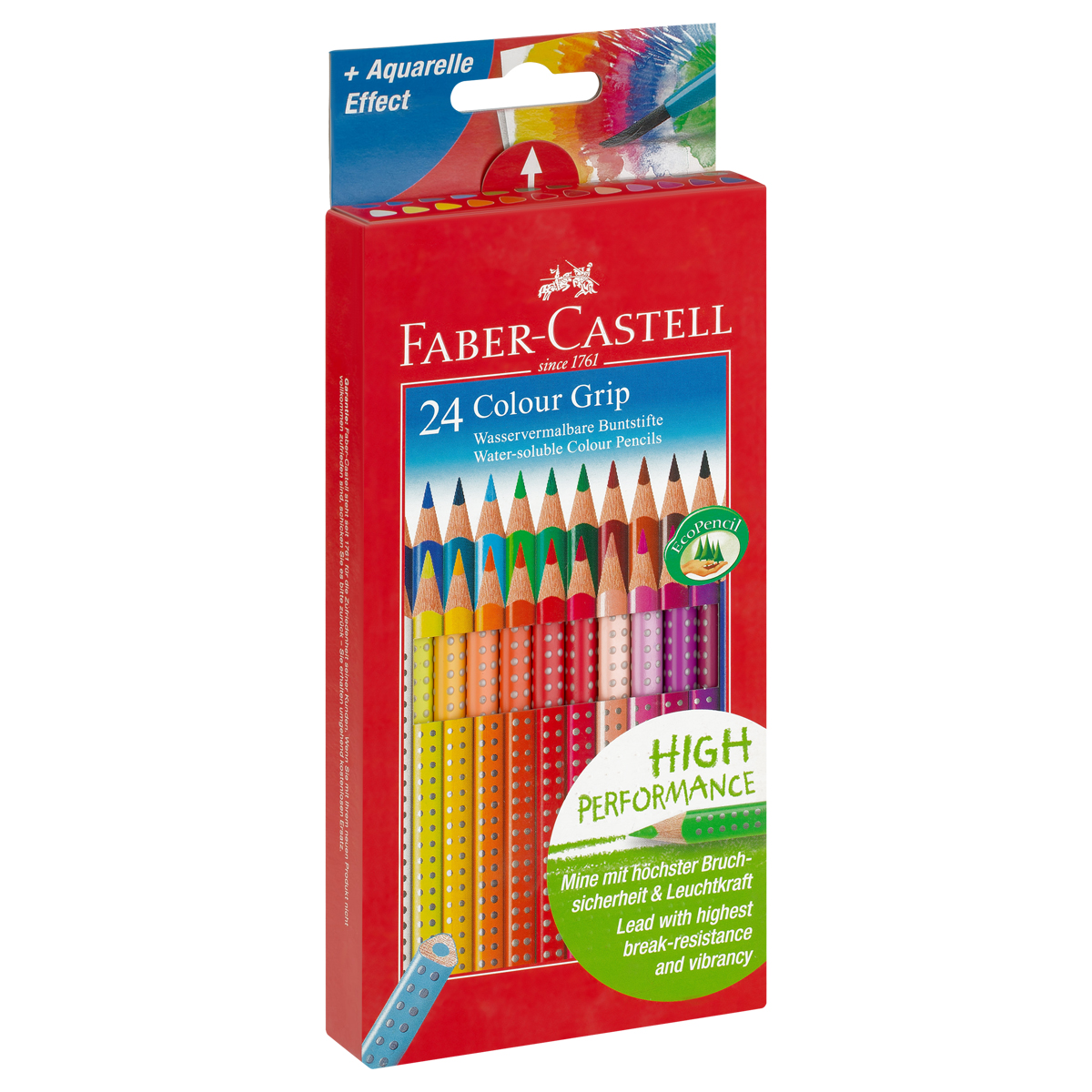 Карандаши цветные Faber-Castell "Grip", 24цв., трехгран., заточен., картон, европодвес - фото 9