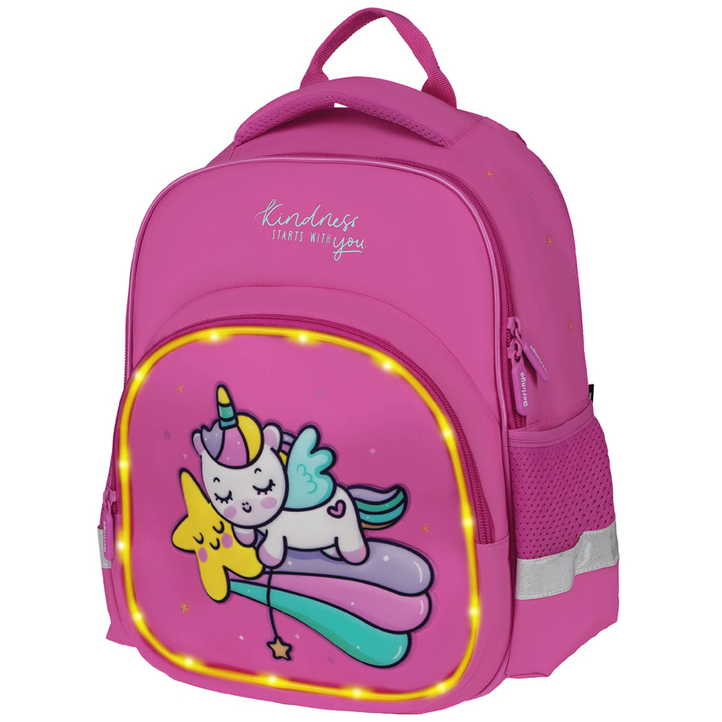 Рюкзак Berlingo Kids "Unistar" 36*27*12см, 1 отделение, 2 кармана, эргономичная спинка, LED кант - фото 1
