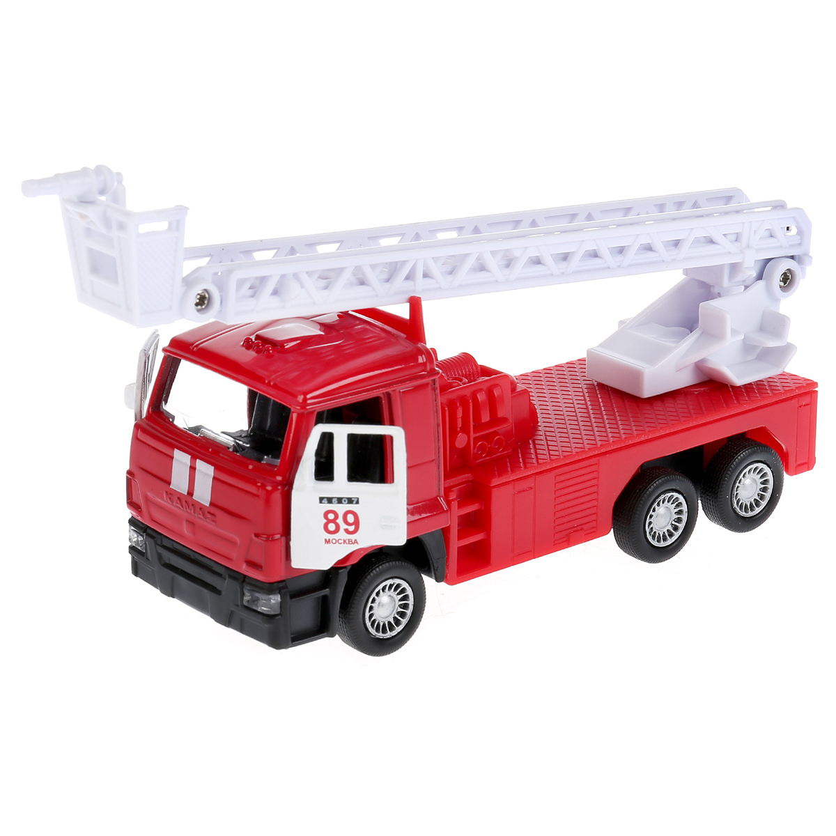 Машина игрушечная Технопарк "Пожарная машина", KAMAZ, металл., 12см, инерционная, с подвижными элементами - фото 2