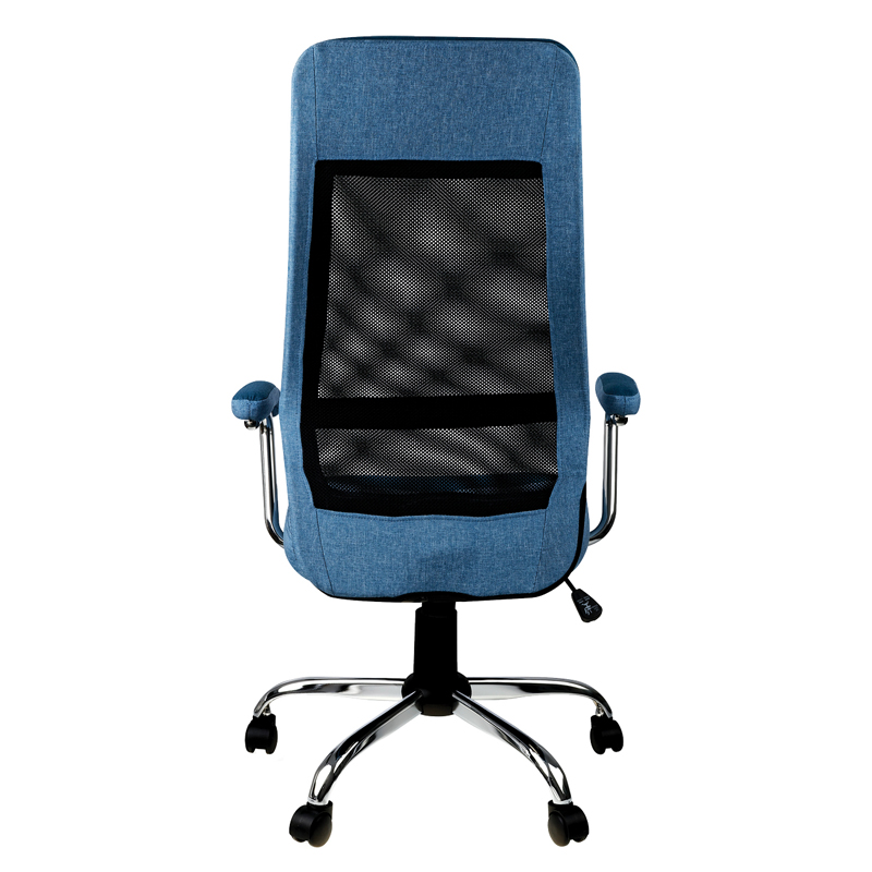 Кресло руководителя Helmi HL-E41 "Stylish", ткань/сетка, синяя/голубая - фото 4