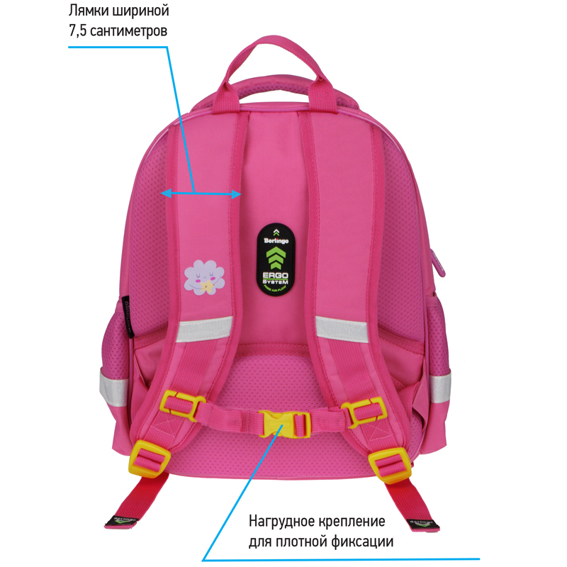 Рюкзак Berlingo Kids "Unistar" 36*27*12см, 1 отделение, 2 кармана, эргономичная спинка, LED кант - фото 6