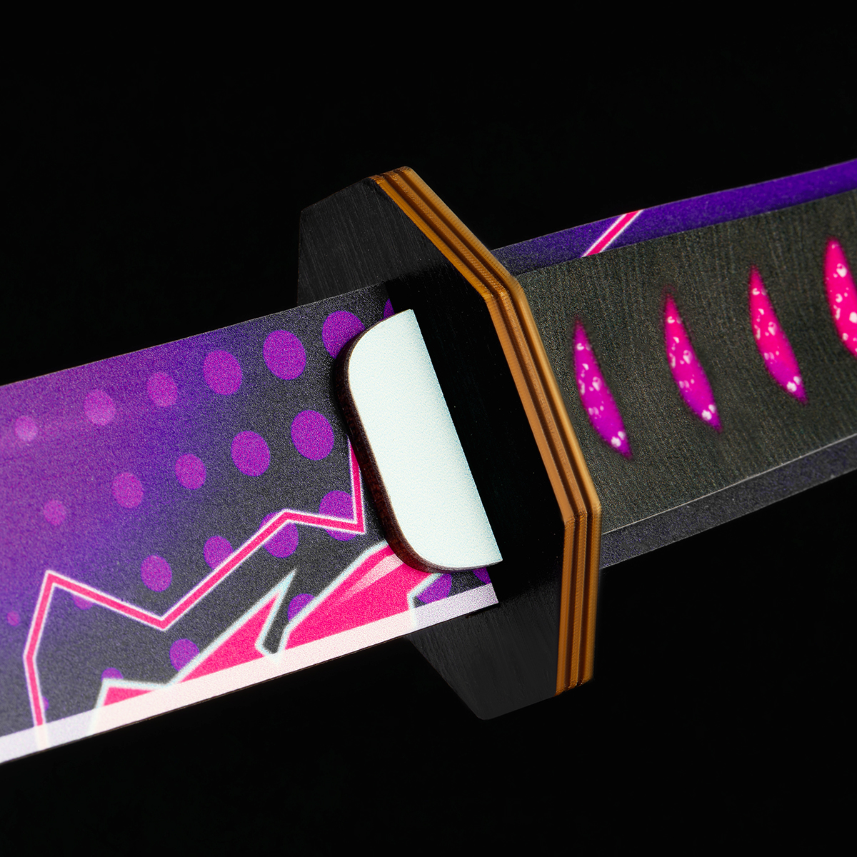 Сабля деревянная ТРИ СОВЫ "Цифровой всплеск", пакет с европодвесом - фото 4