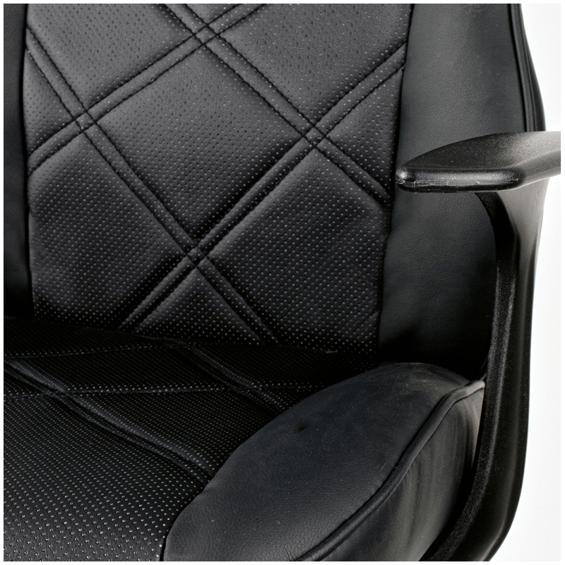 Кресло игровое Helmi HL-S04 "Mixed", экокожа черная - фото 6