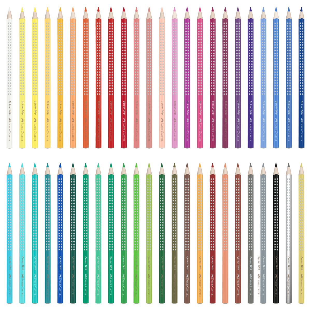 Карандаши цветные Faber-Castell "Grip", 48цв., трехгран., заточен., картон., европодвес - фото 2