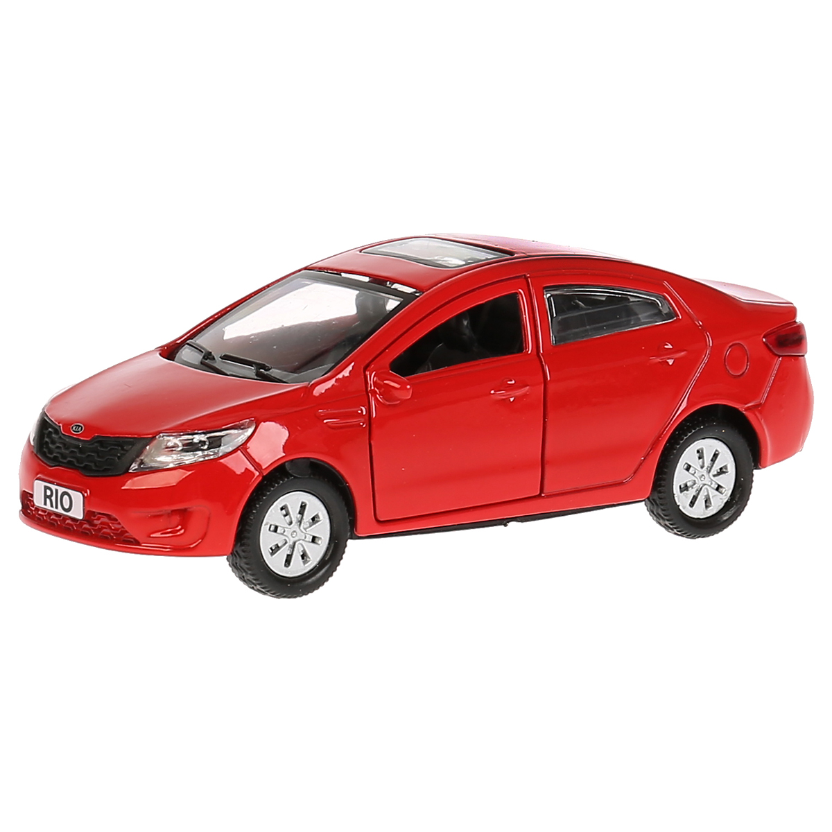 Машина игрушечная Технопарк "Kia Rio", KIA, металл., 12см, красный, инерционная, с подвижными элементами - фото 2