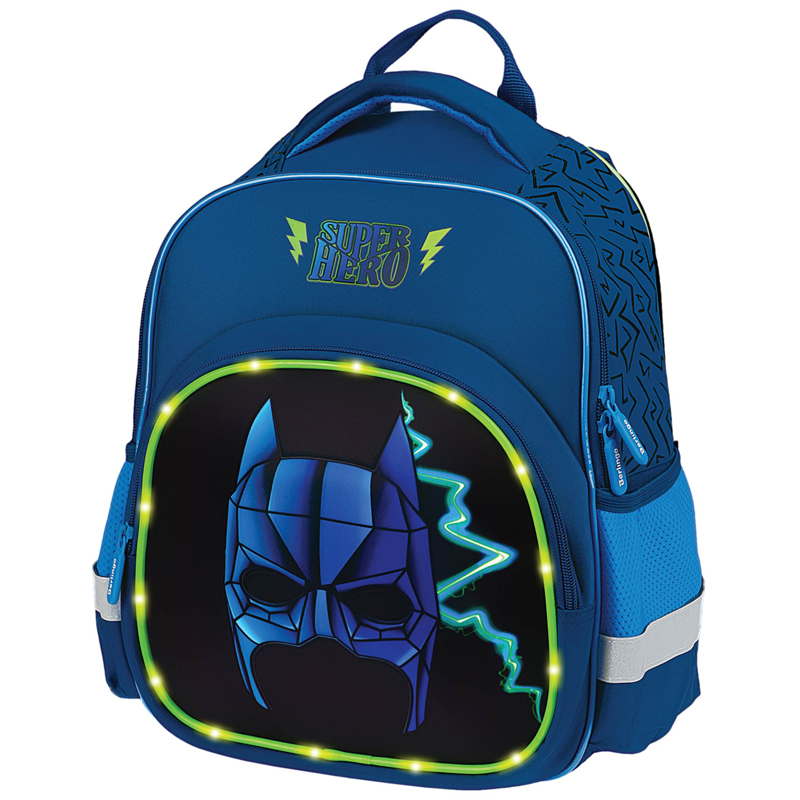 Рюкзак Berlingo Kids "Super hero" 36*27*12см, 1 отделение, 2 кармана, эргономичная спинка, LED кант - фото 1