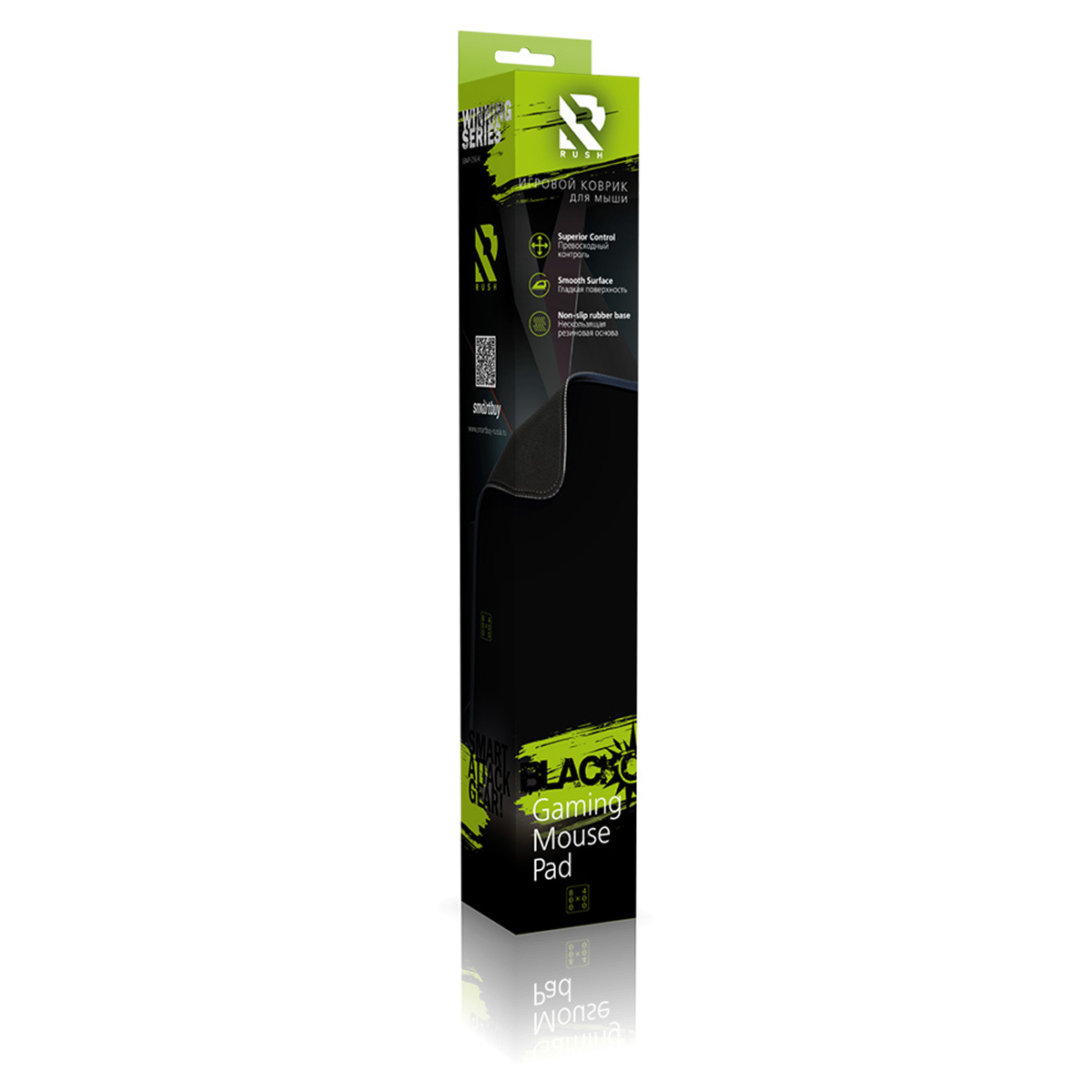 Коврик для мыши Smartbuy Blackout, 800*400*3мм, ткань+резиновая основа - фото 3