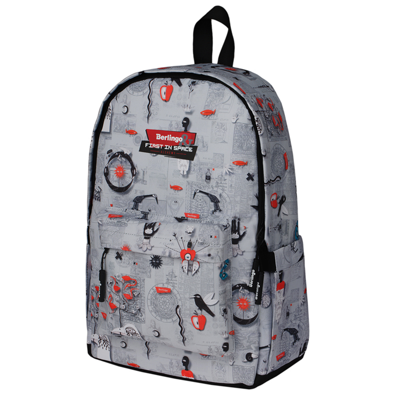 Рюкзак Berlingo Casual "First in Space" 39,5*27*13см, 1 отделение, 3 кармана, уплотненная спинка - фото 1