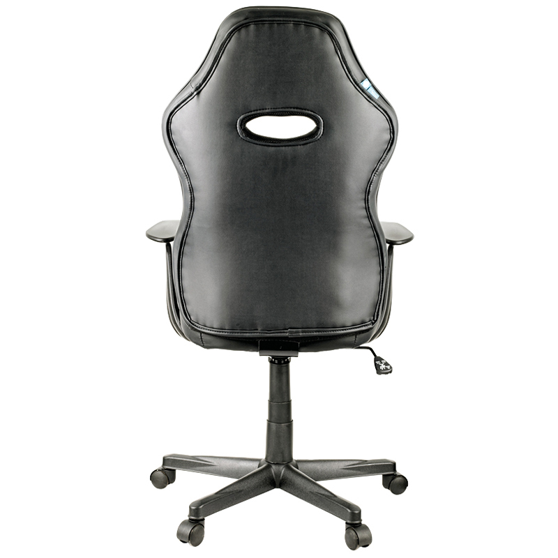 Кресло игровое Helmi HL-S04 "Mixed", экокожа черная - фото 4
