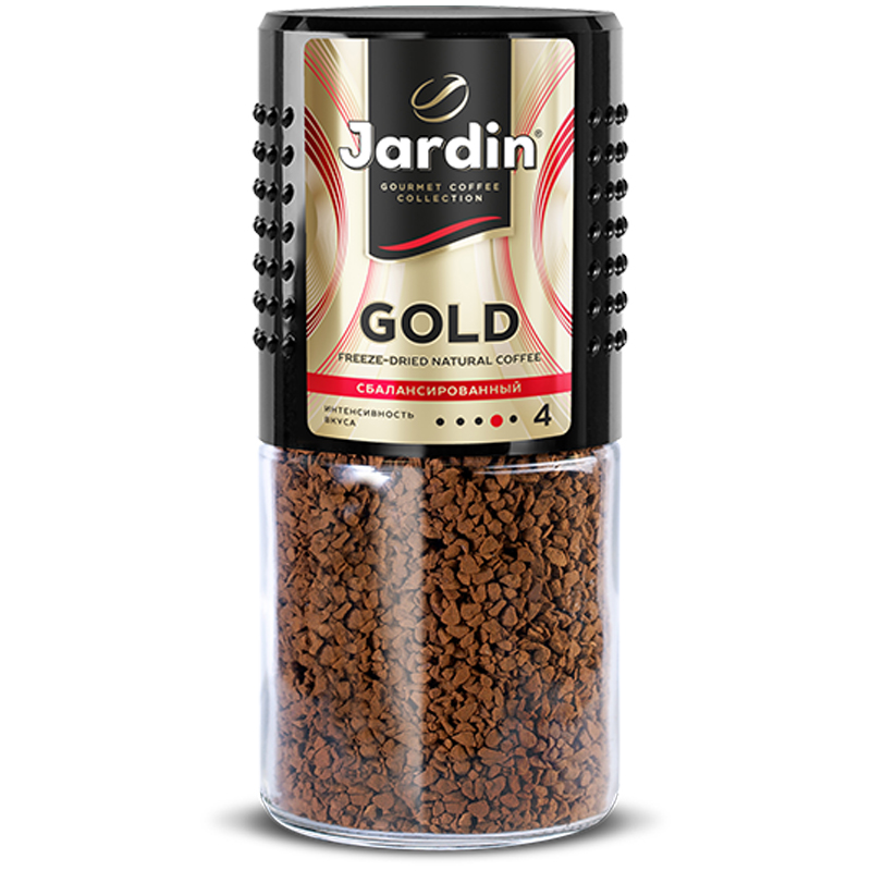 Кофе растворимый Jardin "Gold", сублимированный, стеклянная банка, 190г - фото 1
