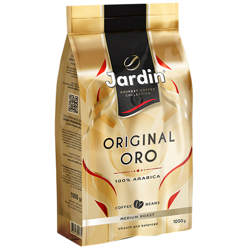 Кофе в зернах Jardin "Oro", премиум, вакуумный пакет, 1кг - фото 1