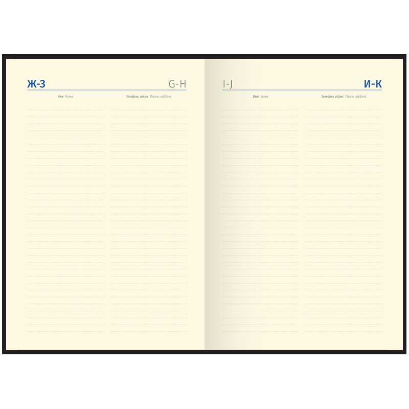 Ежедневник недатированный, А5, 160л., кожа, Delucci, гладкая кожа, золот. срез, черный - фото 6