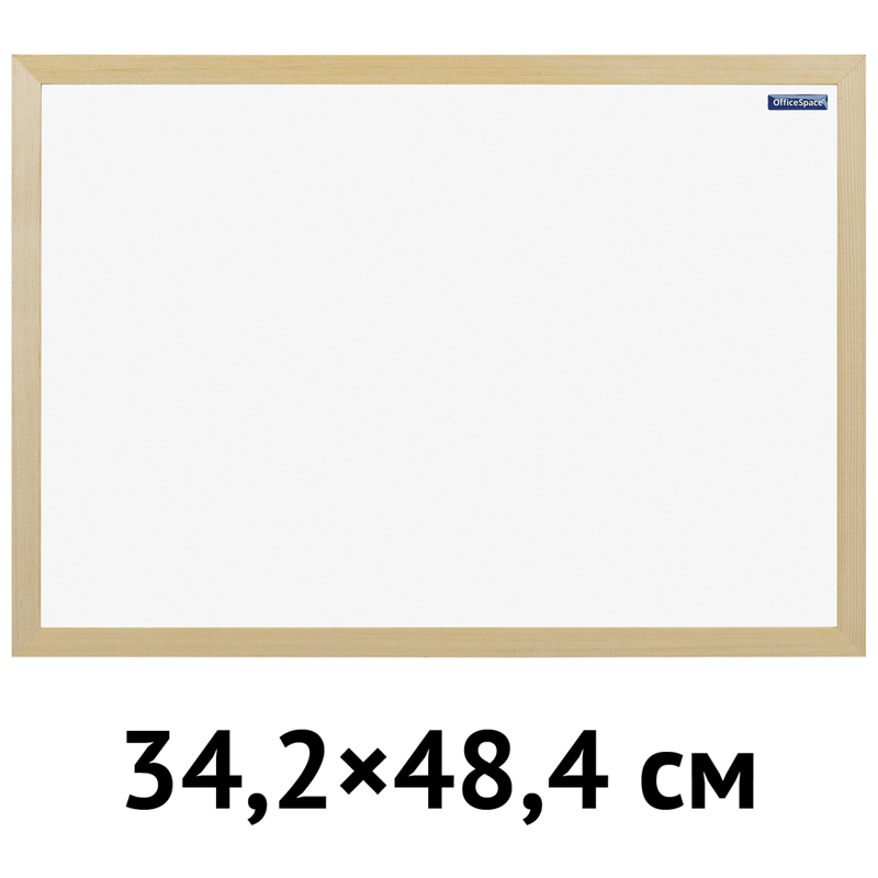 Доска магнитно-маркерная OfficeSpace, А3 (342*484мм), деревянная рамка - фото 2