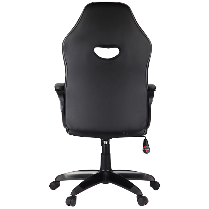 Кресло игровое Helmi HL-S15 "Skyline", экокожа, черная/серая, механизм качания - фото 4