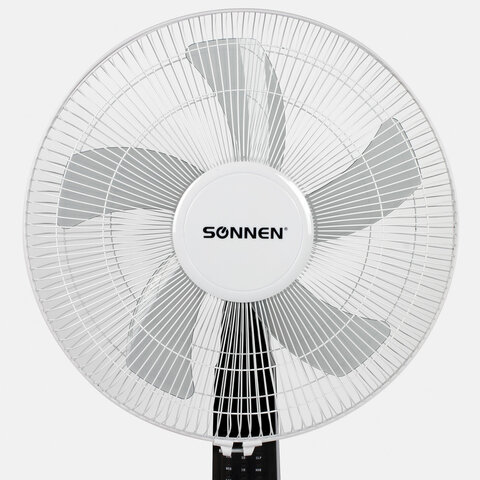 Вентилятор напольный, 3 режима, пульт ДУ, SONNEN TF-45W-40-520, d=40 см, 45 Вт, белый, 454788, FS-40-520 - фото 6