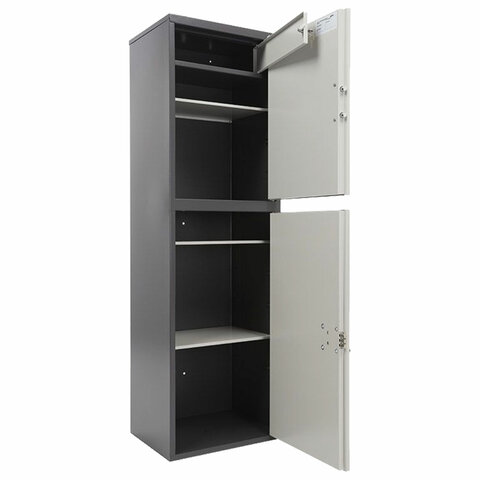 Шкаф металлический для документов AIKO "SL-150/2ТEL" ГРАФИТ, 1490х460х340 мм, 36 кг, S10799152902 - фото 2