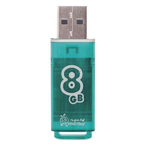 Флеш-память Smartbuy Glossy, 8Gb, USB 2.0, зел, SB8GBGS-G - фото 2