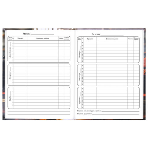 Дневник 1-4 класс 48 л., твердый, ЮНЛАНДИЯ, глянцевая ламинация, с подсказом, "Авто", 107584 - фото 9