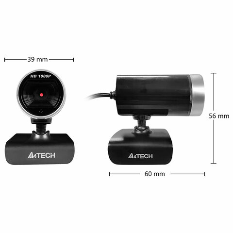 Веб-камера A4TECH PK-910H, 2 Мп, микрофон, USB 2.0, регулируемый крепеж, черная, 695255 - фото 7