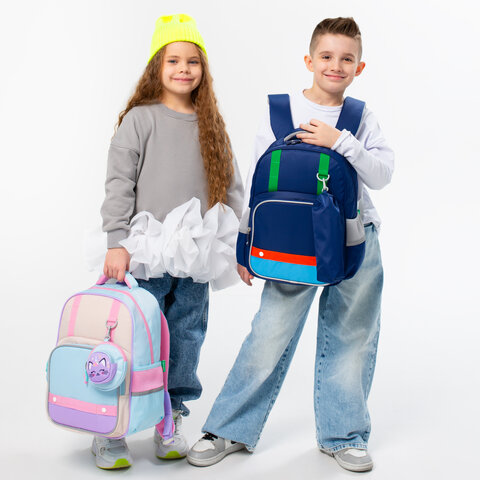 Рюкзак BRAUBERG KIDS MODE с пеналом в комплекте, 1 отделение, "Color mood", 39х28x15 см, 273126 - фото 8