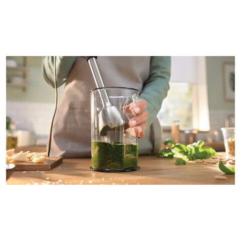 Блендер погружной BOSCH MSM4W210, 600 Вт, 1 скорость, 1 насадка, стакан, белый - фото 9