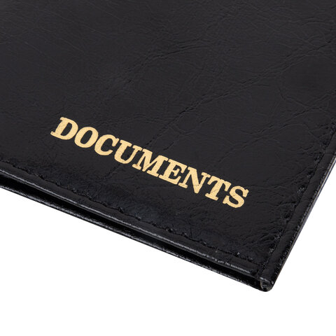 Обложка для автодокументов STAFF "Profit", экокожа, "DOCUMENTS", черная, 237181 - фото 3