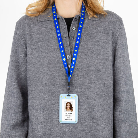 Бейдж вертикальный с 3D-печатью "Капибара" (85х54 мм), лента 45 см, СЛАЙДЕР, FUNSTER (ФАНСТЕР), 238829 - фото 8