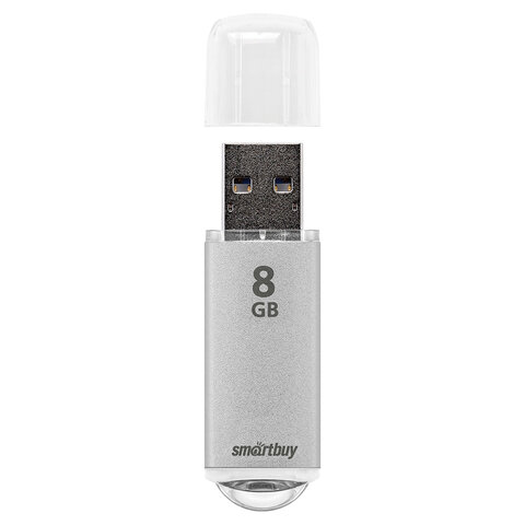Флеш-память Smartbuy V-Cut, 8Gb, USB 2.0, сереб, SB8GBVC-S - фото 5