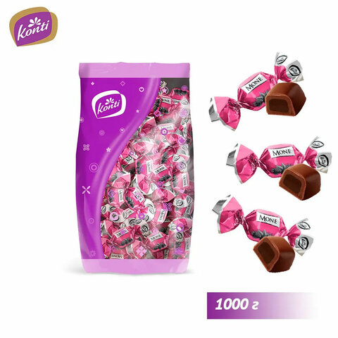 Конфеты KONTI "Моне" вкус трюфель с малиной, 1000 г, 20250 - фото 3
