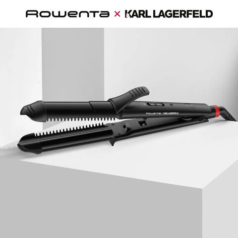 Мультистайлер для волос 3 в 1 ROWENTA Karl Lagerfeld CF451LF0, выпрямление/завивка, 170-200 °C, черный, 1830008551 - фото 1