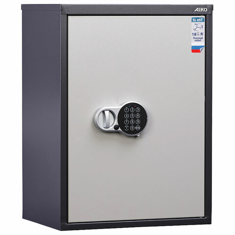 Шкаф металлический для документов AIKO "SL-65ТEL" ГРАФИТ, 630х460х340 мм, 17 кг, S10799060902 - фото 2