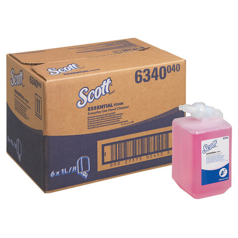 Картридж с пенным мылом одноразовый KIMBERLY-CLARK Scott "Essential", 1 л, розовый, артикул 6340 - фото 2